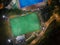 Aerial birdâ€™s eye view of the outdoor hockey field