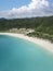 Aerial of Blue Lagoon beach, Pagudpud, Ilocos Norte