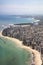 Aerial of Boa Viagem beach in Recife, Brasilia
