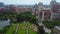 Aerial Boston Common Park 4k