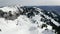 Aerial brauneck ski resort Idealhang Stialm mountain near lenggries - germany alps