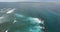 Aerial of breakers at Surf Point - Dirk Hartog Island, Shark Bay World Heritage Area