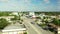 Aerial Broward Boulevard rising reveal drone video