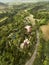 Aerial of Caleruega Church and the countryside of Nasugbu, Batangas. Near Tagaytay proper