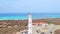 Aerial from California lighthouse on Aruba island