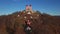 Aerial of Calvary of Banska Stiavnica, Slovakia