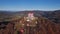 Aerial of Calvary of Banska Stiavnica, Slovakia