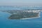 Aerial of Cape Florida lighthouse and Bill Baggs State Park