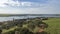 Aerial capture of the tietÃª river - Intermodal waterway port