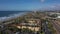 Aerial Carlsbad California coast resorts homes 4K