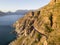 Aerial of Chapmans Peak drive, Hout Bay, South Africa