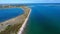 Aerial at Chatham, Cape Cod Showing the Morris Island and Monomoy