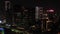 Aerial China Hangzhou Waterfront Intercontinental September 2019 Night 4K Mavic Pro