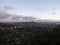 Aerial of city of Honolulu from Diamond Head to Manoa