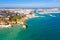 Aerial from the city Lagos in the Algarve Portugal