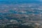 Aerial cityscape drone point of view of Sydney suburbs with Harbour view