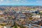 Aerial cityscape of The Hague Den Haag