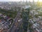 Aerial Cityscape Indonesia, Landmark of Jakarta