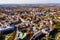 Aerial cityscape of Opava