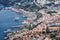 Aerial cityscape from the port area of Funchal, Madeira Island, Portugal