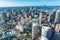 Aerial cityscape of Sydney Central Business District