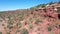 Aerial cliff southwest red rock beautiful desert Kanab Utah 4K