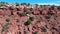 Aerial cliff southwest red rock desert Kanab Utah slide 2 4K
