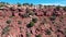 Aerial cliff southwest red rock desert Kanab Utah slide 4K