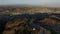 Aerial clip above baseball fields and Cypress Park neighborhood of Los Angeles