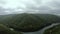 aerial cloudy nature view