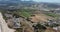 Aerial coastal cliffs of Half Moon Bay near San Francisco Bay Area, California USA