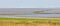 Aerial coastal view of the shore of Ameland Frisian Island