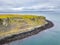 Aerial of the coastline of north west Skye by Kilmuir - Scotland