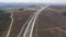 AERIAL: Construction of new highways in countryside