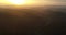 Aerial copter flight over beautiful greeny mountains covered with fog during the sunset in Heilbronn, Germany. 4k