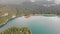 Aerial of Crno Jezero or Black lake Travel to Montenegro concept