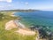 Aerial of Culdaff beach