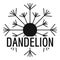 Aerial dandelion logo icon, simple style.