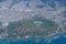 Aerial of Diamond Head Crater, Kaimuki, Kahala, and Honolulu