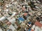 Aerial of a dirty and depressed slum area in Metro Manila