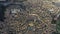 Aerial down view of the city of Siena, Italy