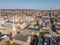 Aerial of Downtown York, Pennsylvania next to the Historic District in Royal Square