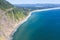 Aerial of Dramatic Oregon Coastline