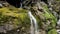 Aerial Drone - Alpine Landscape on the Valesinella Falls
