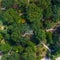 Aerial Drone Bird`s Eye View of Nash Square, Raleigh, NC