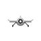 Aerial Drone Cam Photography Logo Design Template. Drone Camera Photography Technology Logo Vector Icon.