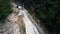 Aerial Drone Climbs a steep Haitian Waterfall