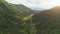 Aerial Drone Flight: beautiful mountain landscape