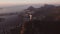 Aerial Drone Footage 4K Christ the Redeemer during sunrise Rio de Janeiro Brazil