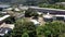 Aerial drone footage of the Middle School De Sada (College de Sada) in Mayotte, France